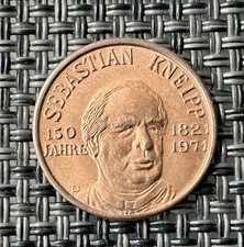 Medaille Sebastian Kneipp Bad Wörrishofen 1971 Originalbilder