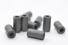 8x zylindrische Ferritkern / Ringkern, Ø10 x 20 mm, Innen-Ø 5 mm, Ferrite, NOS