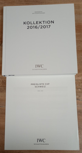 Iwc schaffhausen uhren - schaffhausen, katalog
