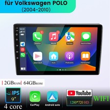 Android14 Autoradio Für VW Polo 9N 2004-2010 Carplay GPS Nav WIFI BT FM 4-Kern