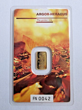 Goldbarren 1 Gramm Argor-Heraeus " Following Nature Autumn 2017 " 999.9 Feingold