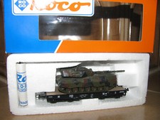 Roco Minitanks wie 813 Schwerlastwagen Rlmmp + Leopard 1A3 Bundeswehr umbemalt