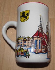 Tasse Stuttgarter Weihnachtsmarkt – Keramik Porsche Emblem Böckling