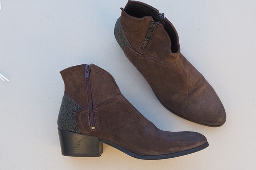 Damen stiefeletten leder - -,