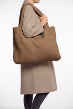 Rino & Pelle Teddyplüsch große Tasche  Shopper AKIKO toffee