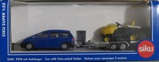 SIKU PKW mit Anhänger und Rasentraktor Art . -Nr. 2540 NEU in OVP - 1:55