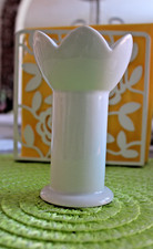 Arzberg Porzellan Alter Kerzenhalter Weiß Teelichtständer Blume Vitrinenstück