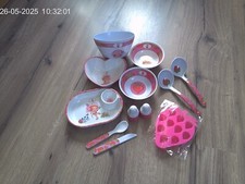 Emily Erdbeer 12-teiliges Set mit Schalen, Schüsseln, Frühstücksschale,...