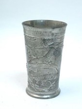 Antiker Jugendstil Zinnbecher