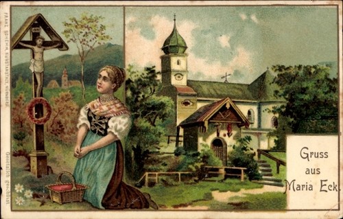 Litho siegsdorf oberbayern - litho, in