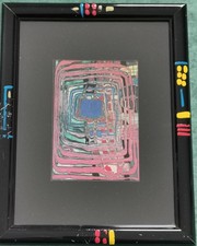 Hundertwasser Bild im bemalten