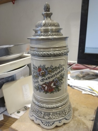 Andenkenkrug mit spieluhr - andenkenkrug,