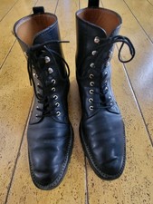 & OTHER STORIES LEDER- SCHNÜRBOOTS/STIEFEL Gr.40 bzw.6,5 dickes schwarzes Leder