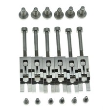 Steel Double Locking Tremolo Bridge Saddles w/ Screws for FR Floyd Rose Tremolos