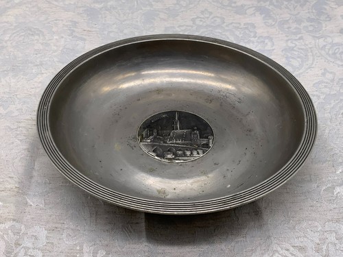 Vintage zinnteller schale - zinnteller, aus