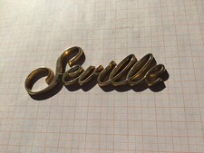 Cadillac Seville Gold Farbe Schriftzug Kofferraum Emblem Schrift Trunk Script