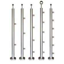 Edelstahl Pfosten Aufmontage