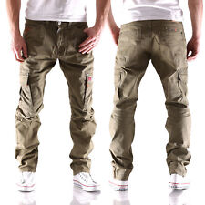 Timezone Herren Cargo Jeans Hose Regular Roger TZ 4112 army oliv