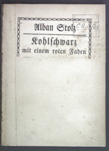 Kohlschwarz mit einem roten