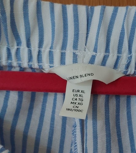 Leinen hose scandi look - look, blau