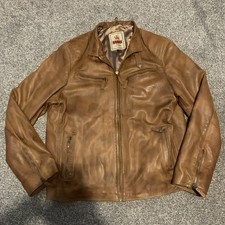 Vintage Flieger Lederjacke braun Größe 3XL Retro Requisite