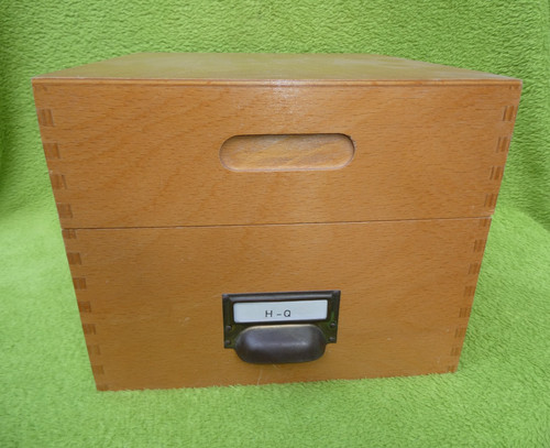 Vintage holz karteikasten - vintage,