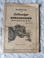 Schmotzer Anbauroder AR1h AR1K3 AR1K4 Ersatzteilliste K70
