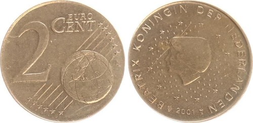 Niederlande cent 2001 - niederlande,