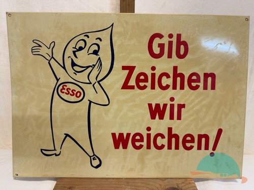 Esso tankstelle blechschild - tankstelle,