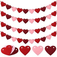 Vielseitige Herz-Girlande aus