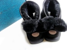 EMU!  echt LEDER Lammfell STIEFEL Stiefelete BOOTS gefüttert 39 -39,5 (40) NEU!