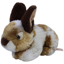 Teddy-Hermann Hase liegend, braun gefleckt Kuscheltier 20cm Gebraucht Hase