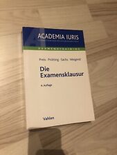 Examensklausur Preis Prütting Sachs Weigend Examenstraining Academia Iuris