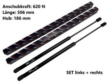 2x Gasfeder Heckklappe für Opel Omega B Caravan V94 - Original AIC Germany