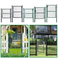 Gartentor Tor Gartentür Pforte mit Pfosten Zauntor Tür Inkl. Schloss Gartenzaun