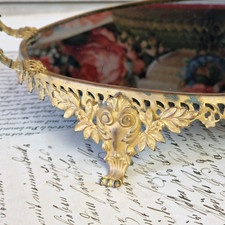 Tablett, Messing, mit