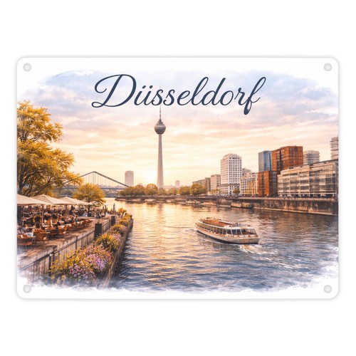 Düsseldorf skyline rheinturm - düsseldorf,