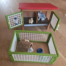 Schleich World of Nature Farm Life Kaninchenstall (42420) Spielzeug Kinder