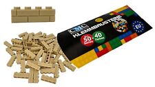 30 Klemmbausteine Mauersteine Wand 1x4 Masonry Profile Bricks 15533 Beige Ziegel