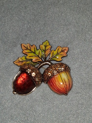 Schmuck brosche emaille herbst - schmuck,