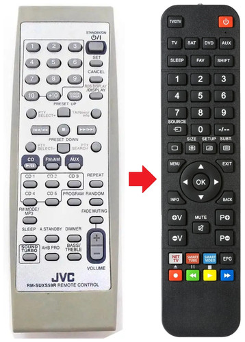 Fernbedienung passend für jvc - fernbedienung,