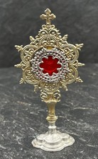 Antike Monstranz aus Zinn für