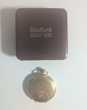 Seltene Vintage Taschenuhr Leonidas Prima–Schweizer Uhr–1950er–Vergoldet