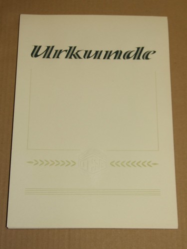 Original urkunde dtsb mit - original,