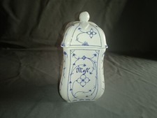 Walter Porzellan Indisch Blau Strohblume Saks blau Vorratsdose Mehl