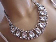 Strass Collier Damen Hals