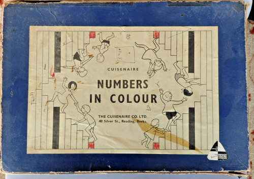 Vintage cuisenaire zahlen - vintage, "zahlen