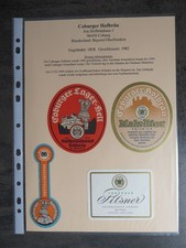 Bieretiketten, Bayern, Coburg, Hofbrauhaus Coburg AG