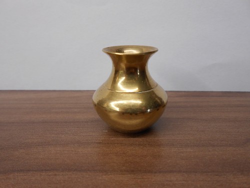 Miniatur vase messing vintage - miniatur,