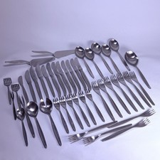 WMF 4100 Stockholm 44 Teile  Konvolut Cromargan